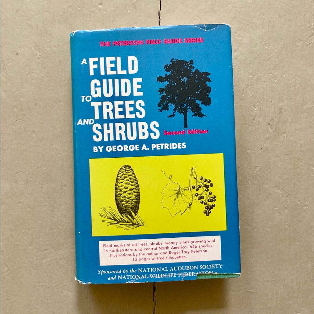 1972 A Field Guide to the Trees and Shrubs Botany National Audubon Society Plant